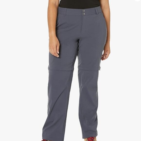 Columbia Omni Shield Advanced Repellency Convertible Gray Womens Pants Sz.14 - Picture 1 of 10